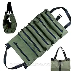 Сумка для інструментів (45×28см), Олива / Органайзер на сидіння в авто / Сумка для автоінструментів