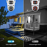 Вулична система спостереження з 2 камерами, поворотна, 10мп, WP-A9Q-10MP-EU, фото 4