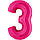 Цифра "3" фольгована, фото 2