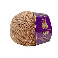 Avanti Yarn ANGORA PREMIUM (Ангора Преміум) № ЕF 38/101 коричневий (Пряжа ангора з люрексом і паєтками)