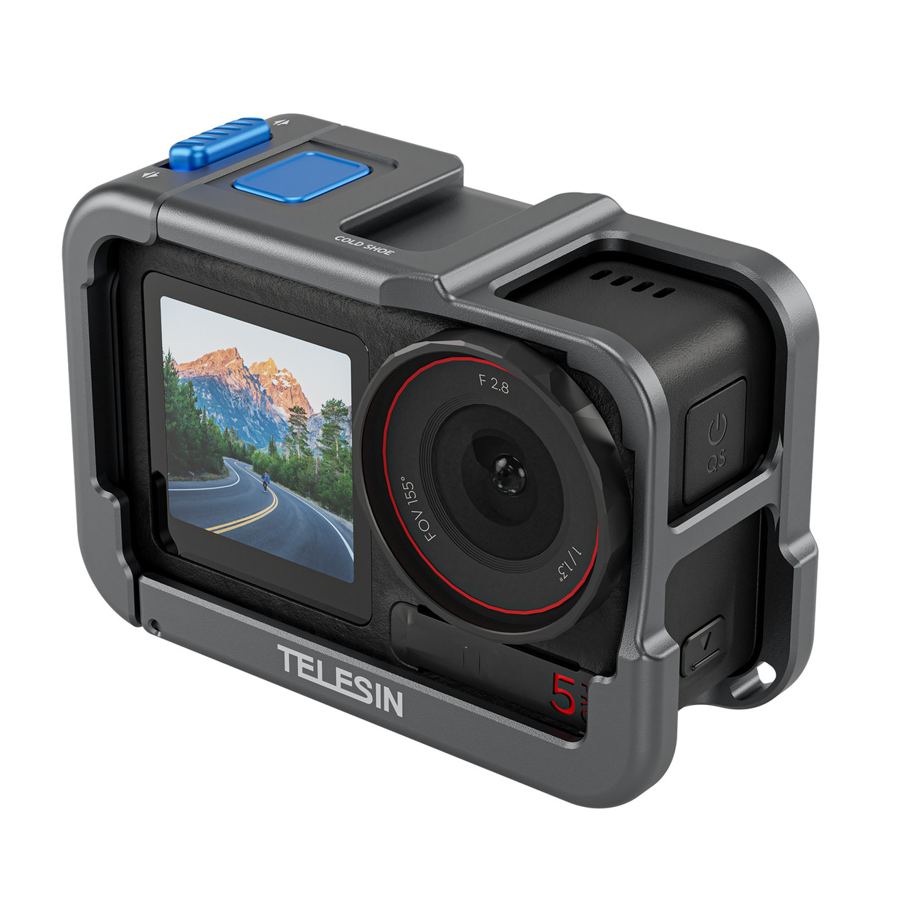 Металева рамка для DJI Action 3/4/5 для вертикальної та горизонтальної зйомки Telesin S6-FMS-13-TDJ