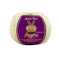 Avanti Yarn ANGORA PREMIUM (Ангора Преміум) № EF08/2079 молочний (Пряжа ангора з люрексом і паєтками)