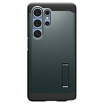 Чохол Spigen для Samsung Galaxy S25 Ultra — Tough Armor MagFit, Abyss Green (ACS08966), фото 3