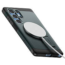 Чохол Spigen для Samsung Galaxy S25 Ultra — Tough Armor MagFit, Abyss Green (ACS08966), фото 6