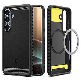 Чохол Spigen для Samsung Galaxy S25 Plus - Rugged Armor MagFit, Matte Black (ACS08977)