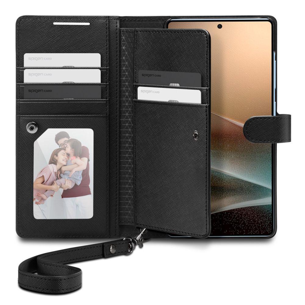 Книжка-Чохол Spigen для Samsung Galaxy S25 Ultra - Wallet S, Black (ACS09124)