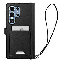 Книжка-Чохол Spigen для Samsung Galaxy S25 Ultra - Wallet S, Black (ACS09124), фото 3
