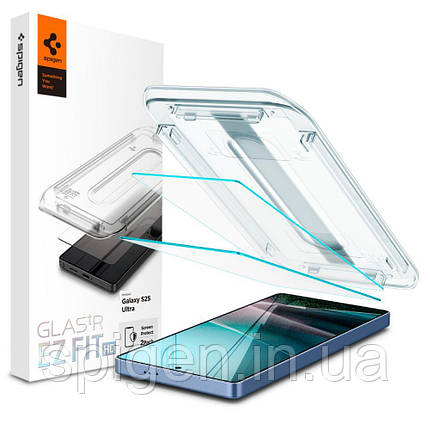 Захисне скло Spigen для Samsung Galaxy S25 Ultra - GLAS.tR EZ FIT HD (2 шт), Clear (AGL09082), фото 1