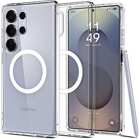 Чохол Spigen для Samsung Galaxy S25 Ultra - Ultra Hybrid MagFit, Clear White (ACS08956)