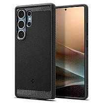 Чохол Spigen для Samsung Galaxy S25 Ultra - Rugged Armor MagFit, Matte Black (ACS08951), фото 3
