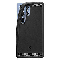 Чохол Spigen для Samsung Galaxy S25 Ultra - Rugged Armor MagFit, Matte Black (ACS08951), фото 4