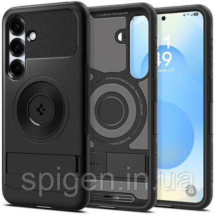 Чохол Spigen для Samsung Galaxy S25 - Slim Armor MagFit, Black (ACS08920), фото 1
