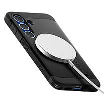Чохол Spigen для Samsung Galaxy S25 - Tough Armor MagFit, Black (ACS09008), фото 5