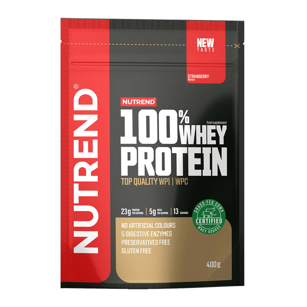 Протеин Nutrend 100 % Whey Protein 400 g Strawberry