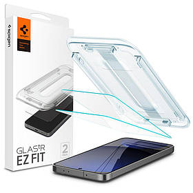 Захисне скло Spigen для Samsung Galaxy S24 FE / Galaxy A56 5G - GLAS.tR EZ FIT HD (2 шт), Clear (AGL08729)