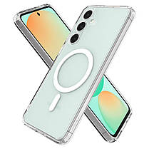 Чохол Spigen для Samsung Galaxy S24 FE - Ultra Hybrid MagFit, Clear White (ACS08622), фото 3
