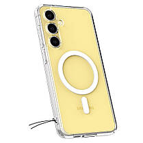 Чохол Spigen для Samsung Galaxy S24 FE - Ultra Hybrid MagFit, Clear White (ACS08622), фото 6