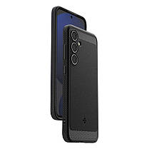 Чохол Spigen для Samsung Galaxy S24 FE - Rugged Armor, Matte Black (ACS08578), фото 4