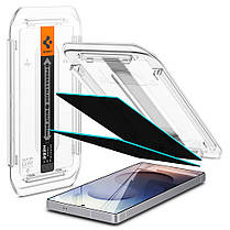 Захисне скло Spigen для Samsung Galaxy S25 Ultra - EZ FIT GLAS.tR Privacy (2 шт), Антишпигун (AGL09335), фото 2