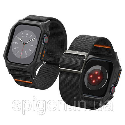 Чохол і ремінець Spigen для Apple Watch Series 10 (46 mm) - Lite Fit Pro, Matte Black (ACS08609), фото 1
