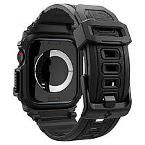 Чохол і ремінець Spigen для Apple Watch 10 (42mm) - Rugged Armor Pro 2 in 1, Matte Black (ACS08591), фото 6