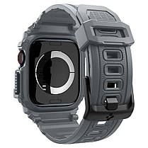 Чохол і ремінець Spigen для Apple Watch 10 (46mm) - Rugged Armor Pro 2 in 1, Dark Gray (ACS08605), фото 5
