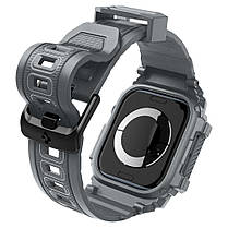 Чохол і ремінець Spigen для Apple Watch 10 (46mm) - Rugged Armor Pro 2 in 1, Dark Gray (ACS08605), фото 6