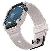 Чохол і ремінець Spigen для Apple Watch 10 (46mm) - Rugged Armor Pro 2 in 1, Dune Beige (ACS08607), фото 4