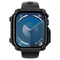 Чохол Spigen для Apple Watch 10 (42 mm) - Rugged Armor, Black (ACS08585), фото 4