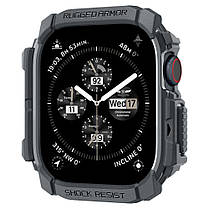 Чохол Spigen для Apple Watch 10 (46 mm) - Rugged Armor, Dark Grey (ACS08598), фото 4