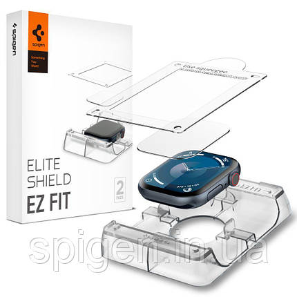 Захисна плівка Spigen для Apple Watch 10 (46mm) - Elite Shield EZ Fit (2шт), Clear (AFL08579), фото 1