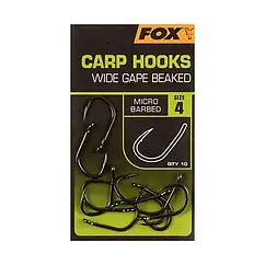 Гачки Fox Carp Hooks Wide Gape Size 6