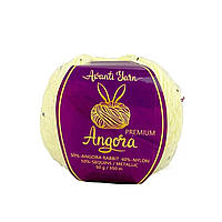 Avanti Yarn ANGORA PREMIUM (Ангора Преміум) № EF07/959 світло-жовтий (Ангора з люрексом і паєтками)