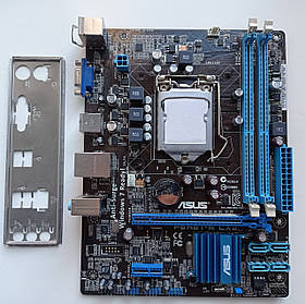 Материнська плата ASUS P8H61-M LX3 (Socket 1155) із заглушкою в корпус ( плата Б/У)
