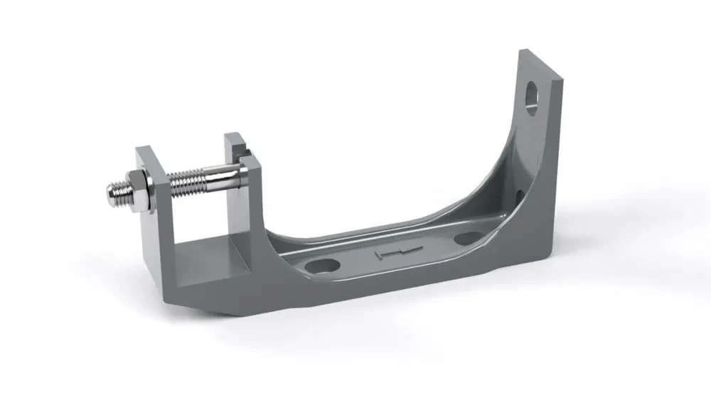 Універсальний кронштейн для маркізи Gutroof Сlassic, настінний і стельовий, сталевий, світло-сірий