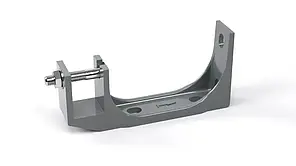 Універсальний кронштейн для маркізи Gutroof Сlassic, настінний і стельовий, сталевий, світло-сірий, фото 1