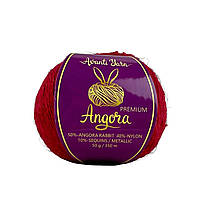 Avanti Yarn ANGORA PREMIUM (Ангора Преміум) № EF42/2007 червоний (Ангора з люрексом і паєтками)