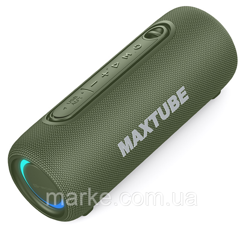 Bluetooth колонка Tracer MaxTube TWS Green 20W (TRAGLO47359) (mrk), фото 1