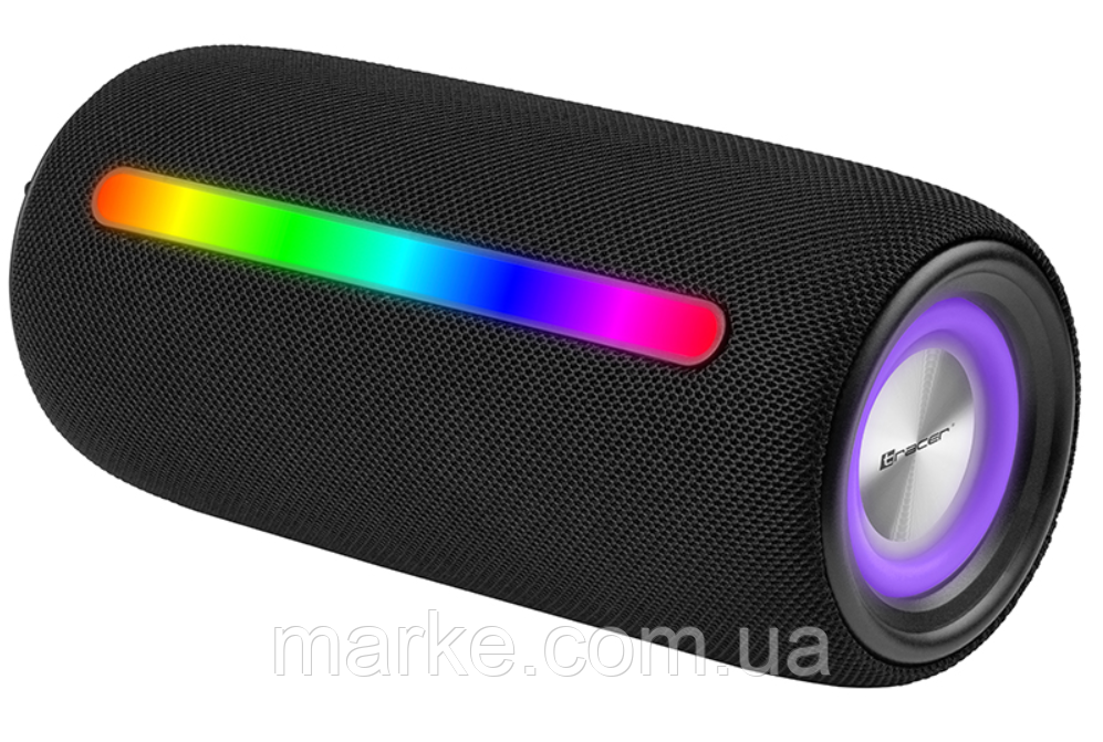 Bluetooth колонка Tracer Stripe TWS Black 10W (TRAGLO47182) (mrk), фото 1