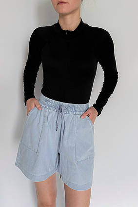 Шорти бермуди джинсові жіночі Apmi блакитний