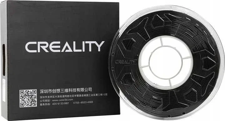 PLA пластик 1.75 мм 1 кг Creality Carbon Filament для 3D-принтера Black, фото 1