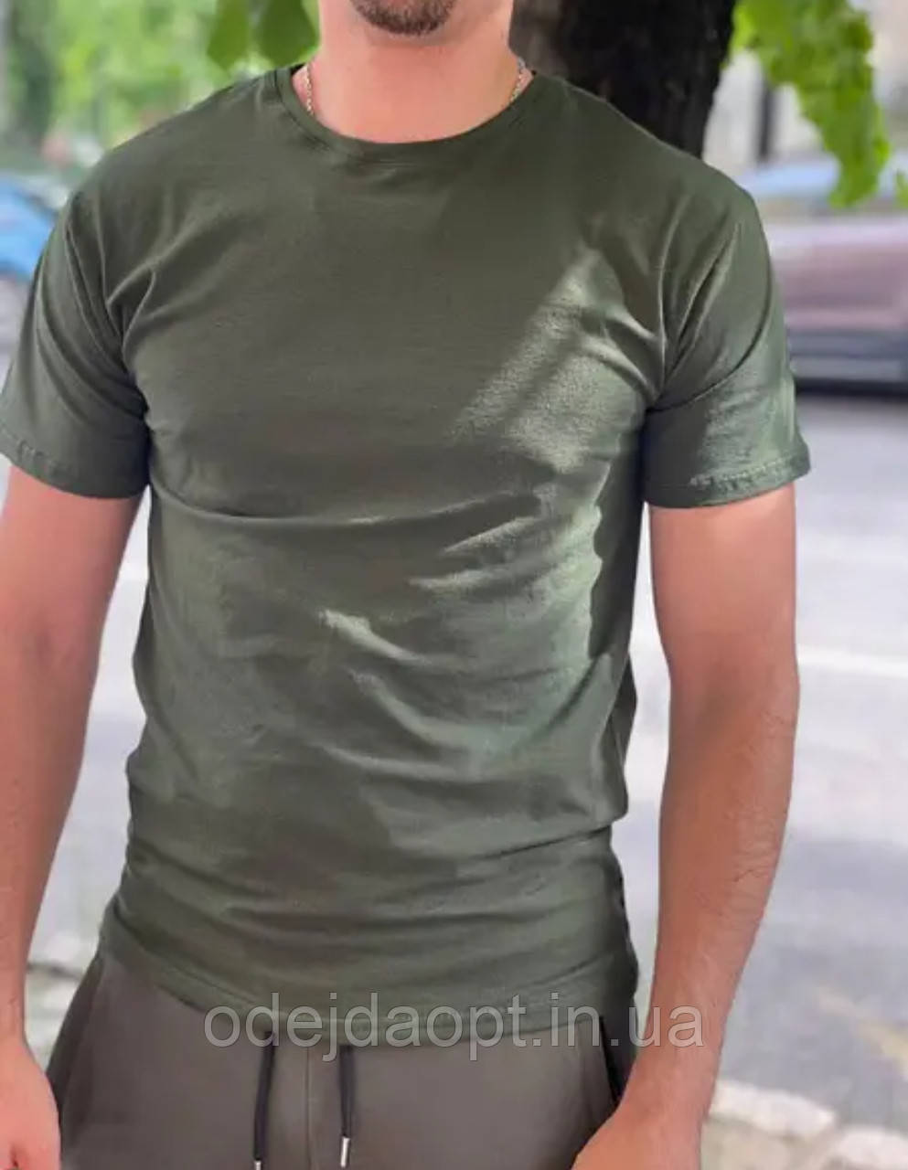 Чоловіча футболка хакі  XS,S,M,L,XL,XXL,XXXL