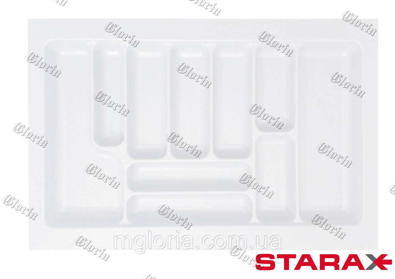 Лоток для столового приладдя Starax білий S-2289-WР 800 мм