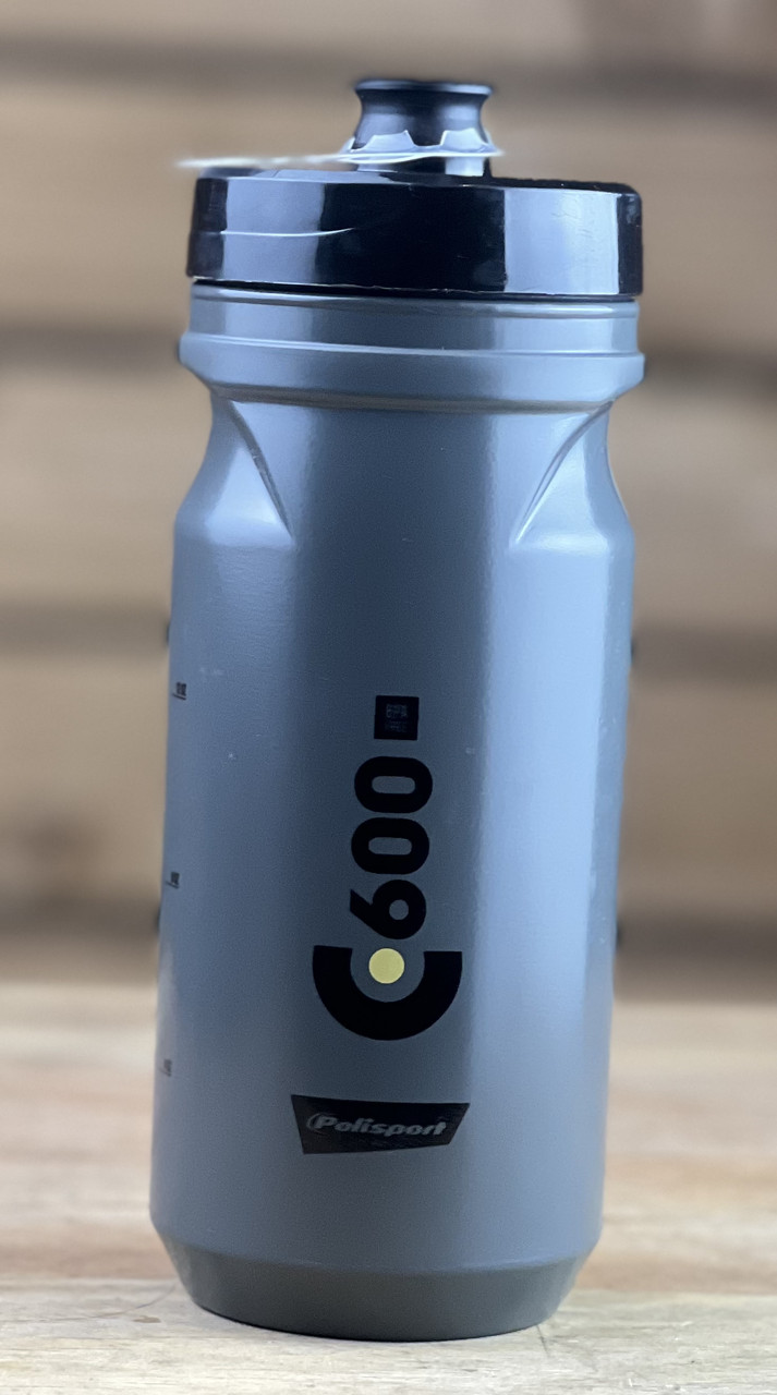 Фляга для велосипеда велофляга POLISPORT C600 600мл Clip-On сірий/чорний, фото 1