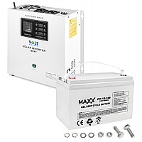 Комплект Volt Polska SINUS PRO 1500S 12/230V 1050/1500W + Акумулятор гелевий 4SUN MAXX GEL 100 Ah (mrk)