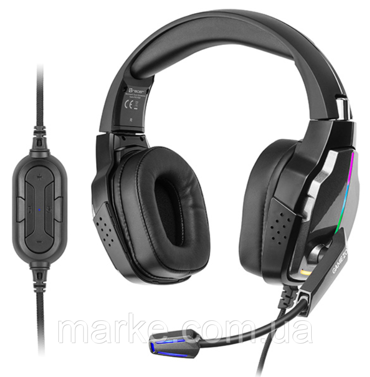 Комп'ютерна аудіо гарнітура Tracer GAMEZONE Hydra PRO RGB 7.1 (TRASLU46955) (mrk), фото 1