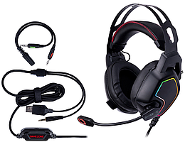 Комп'ютерна аудіо гарнітура Tracer GAMEZONE Raptor V2 RGB (TRASLU46464) (mrk)