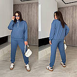 Костюм жіночий двійка з блискавкою у кольорах 22960, фото 3