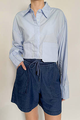 Шорти бермуди жіночі джинсові Apmi синій M