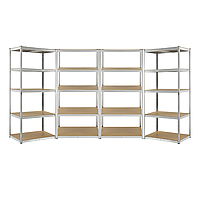 Набір стелажів FunFit 150 x 300 x 30 см 175 кг/полиця 5 полиць (mrk)